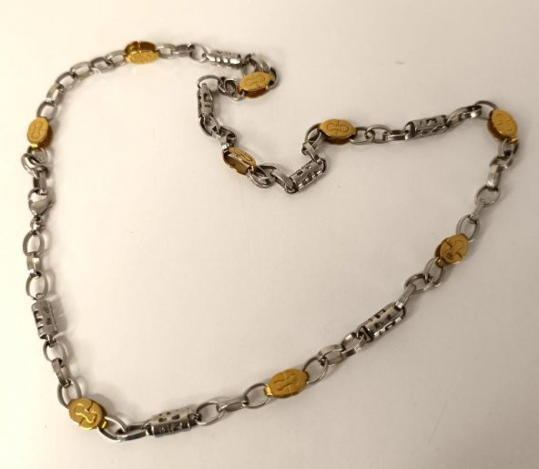 Kolye Paslanmaz Çelik 316 Kolye Kadın Erkek Unisex Gerdanlık Takı - 6