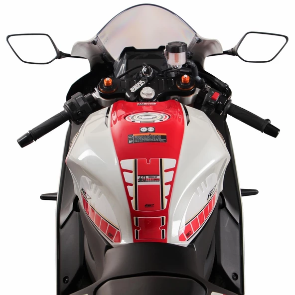 GP Kompozit Yamaha R7 2021–2024 Uyumlu Tank Pad Seti Karbon - 2