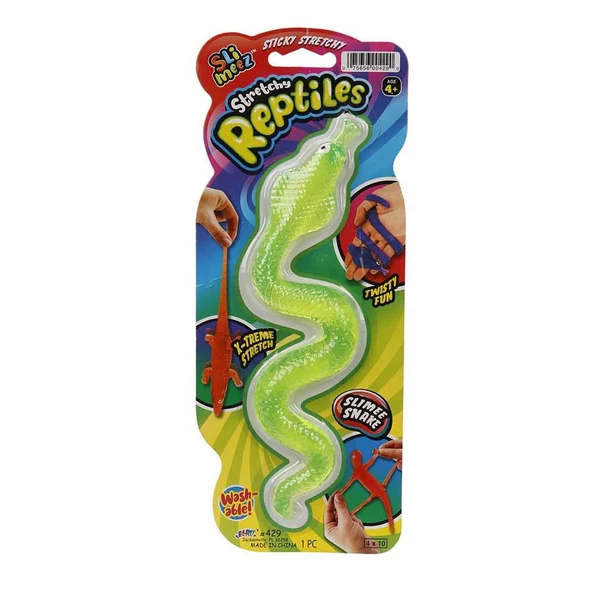 Jaru Streç Sticky Esnek Sürüngenler Yılan Kertenkele Timsah 1 adet - 4