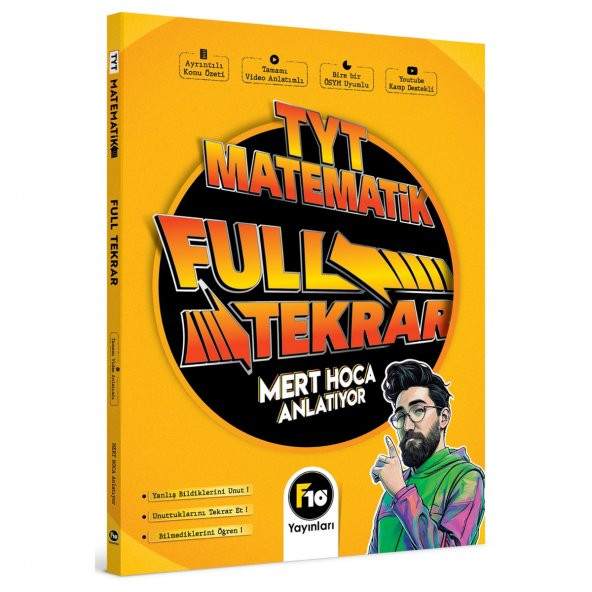 F10 Yayınları Tyt Matematik Mert Hoca Full Tekrar Video Ders Kitabı 2023