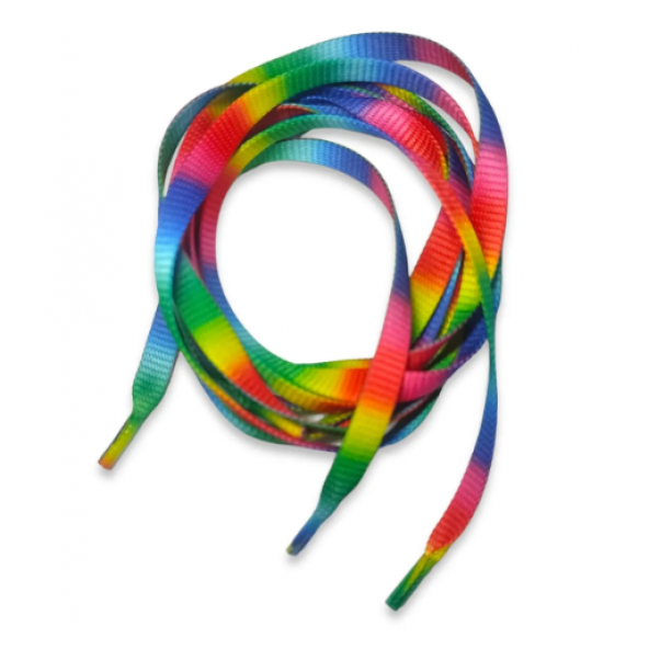 Spor Ayakkabı Bağcığı 120 cm Çift Renk - 6