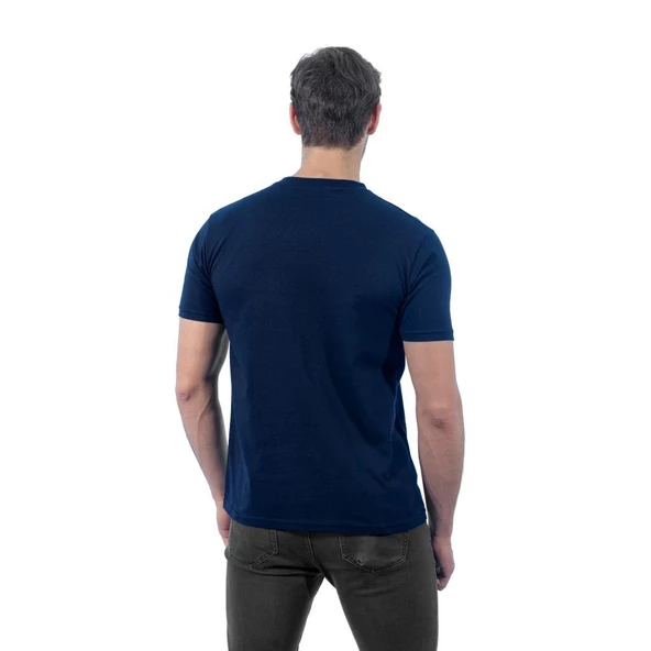 V Yaka Tişört, Lacivert -113E245- T-shirt, Tshirt, Kısa Kollu - 2
