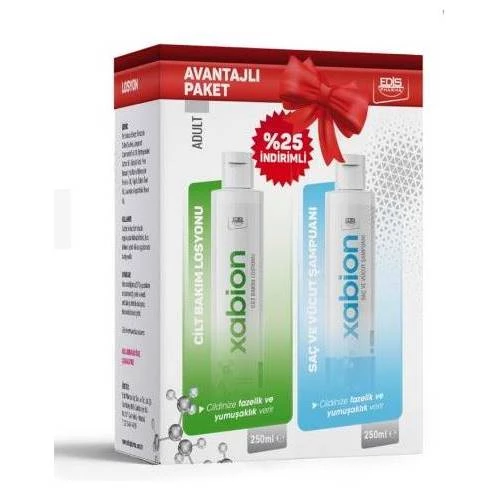 Xabion Adult Cilt Bakım Losyonu 250Ml+ Cilt Bakım Şampuanı 250 Ml Kofre Paket (Yetişkin)