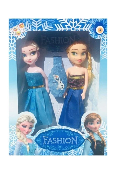 Karlar Ülkesi Frozen Fashion Elsa Ve Anna 2 Li Bebek