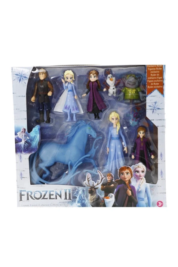 Frozen Karlar Ülkesi Figür Oyuncak Seti Elsa Anna Olaf Kristoff Bulda Sven Bruni