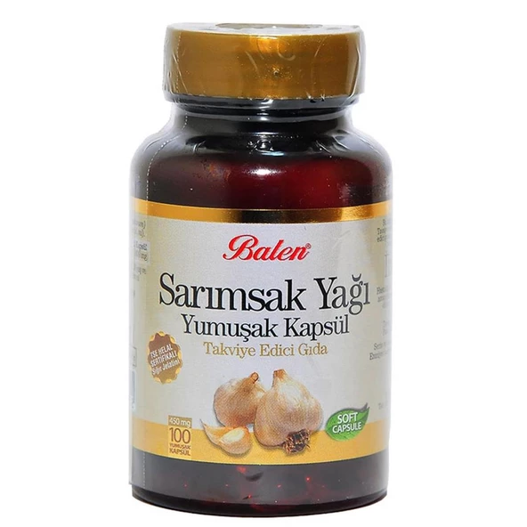 Balen Sarımsak Yağı Kapsülü 450mg x 100 Yumuşak Kapsül Softgel - Resim 4