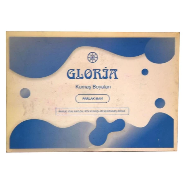 Gloria Kumaş Boyası Kot Açık Mavi 10 Gr Pamuk Yün Naylon İpek