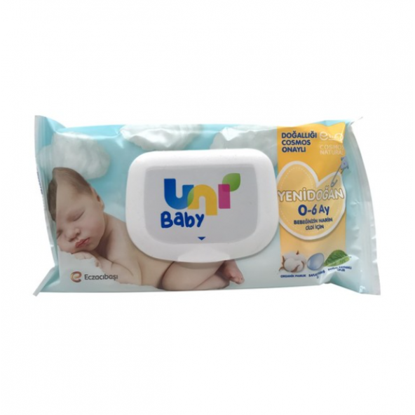 Uni Baby Yenidoğan Pamuk Islak Mendil 40 Yaprak - Eski Ambalaj