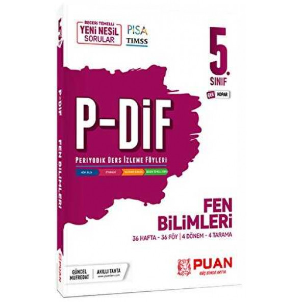 Puan Yayınları 5. Sınıf Fen Bilimleri PDİF Konu Anlatım Föyleri