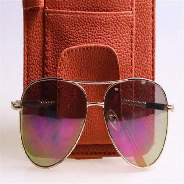 Polham Suni Deri Araç Gözlük Tutucu Ve Araç Kartlık Araç Cüzdanı Araç Organizeri Kart Düzenleyici - 3