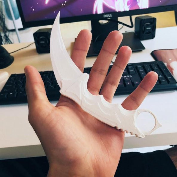 3D Baskılı Bıçak Karambit [Muhteşem Ve 100 Yararlı] Plastik Aparat