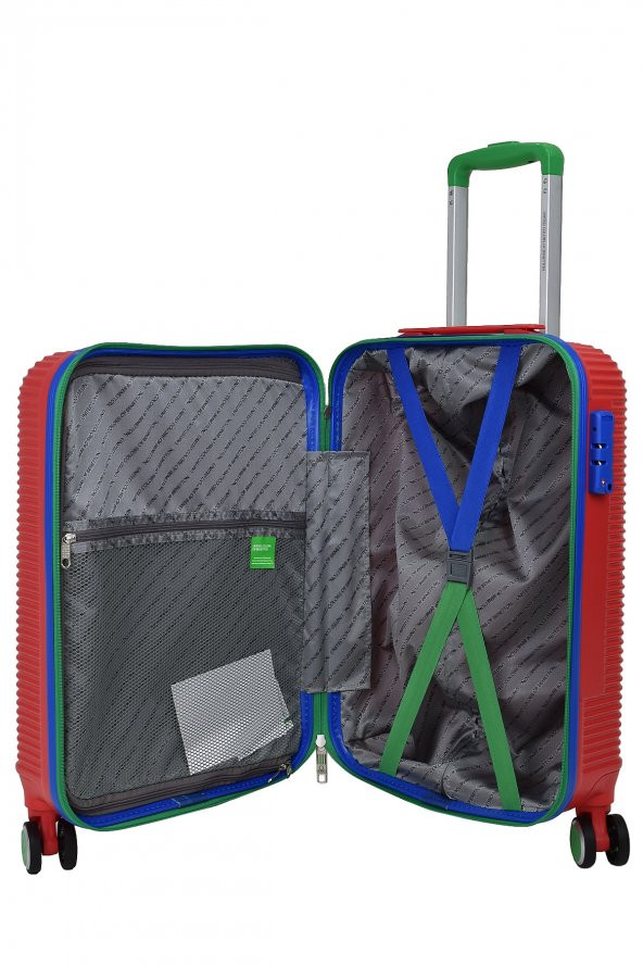 United Colors Of Benetton Lüx Abs Kabin Boy Valiz Kırmızı BNT500 - 5