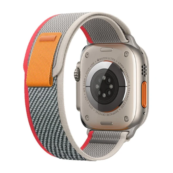 E2M APPLE WATCH 42-44-45-49MM KRD-27 TRIAL ÇİFT RENKLİ GRİ KORDON ürün görseli