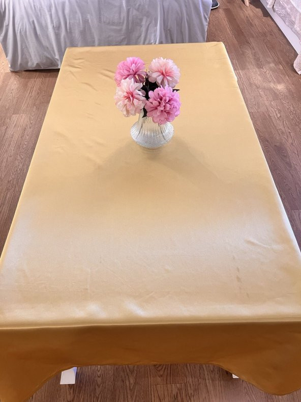 Finezza Kristal Monoray Kumaş Gold Masa Örtüsü  Dikdörtgen 140x200 cm - 1491 - 2