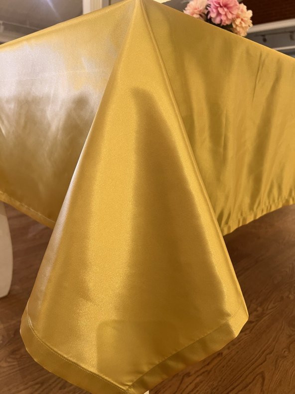 Finezza Kristal Monoray Kumaş Gold Masa Örtüsü  Dikdörtgen 140x200 cm - 1491 - 4