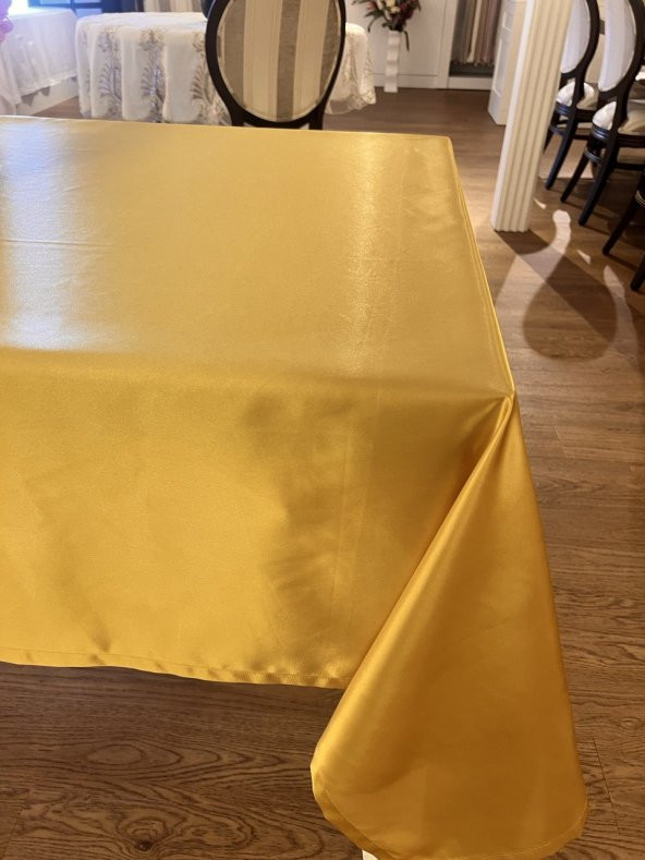 Finezza Kristal Monoray Kumaş Gold Masa Örtüsü  Dikdörtgen 140x200 cm - 1491 - 5