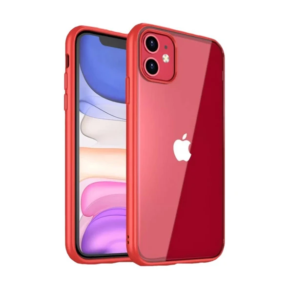 BİKAPAK ELIT CRYSTAL IPHONE 11 KIRMIZI KAPAK ürün görseli