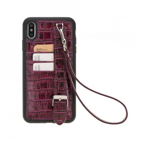 Bouletta Apple iPhone XS Max Uyumlu Deri Arka Kapak FXCP FXH YK02 - 11