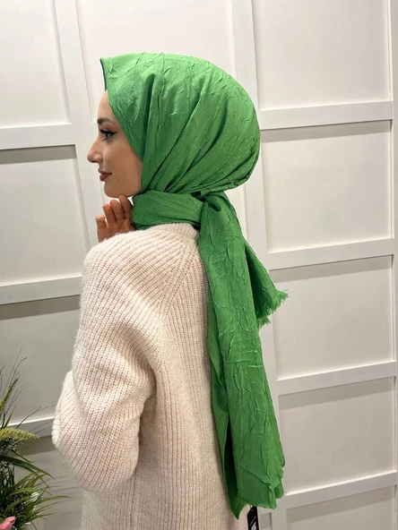 Loryan Scarf Viva Crush Pamuklu Şal 00380  ÇAM - 2
