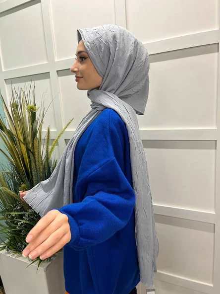 Loryan Scarf Viva Crush Pamuklu Şal 00380 MERMER - 2