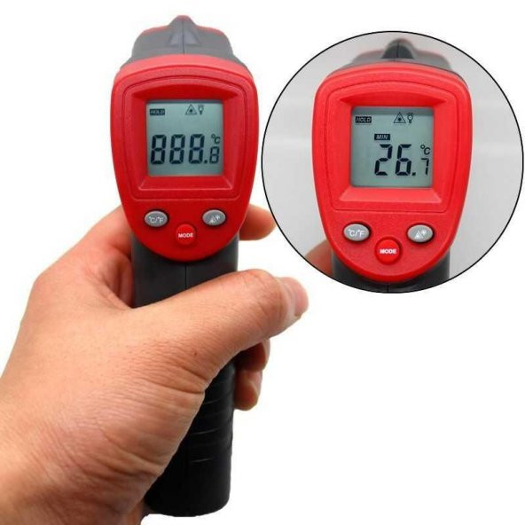 WINTACTWT320 Infrared Temassız Uzaktan Sıcaklık Ölçer -50 İle +380 Derece Arası Ölçüm Yapabilir - 5