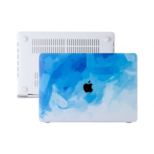 Macbook Air Kılıf 13.6 inç M2-M3, Paint02 (TouchID'li Air M2-M3) A2681 A3113 ile Uyumlu