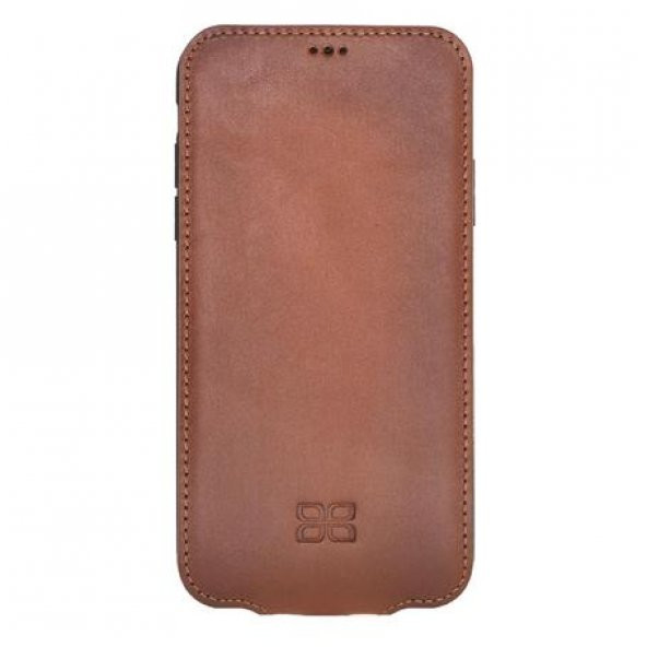 Bouletta Apple iPhone XR Uyumlu Deri Kapaklı Kılıf FLCC RST2EF - 9