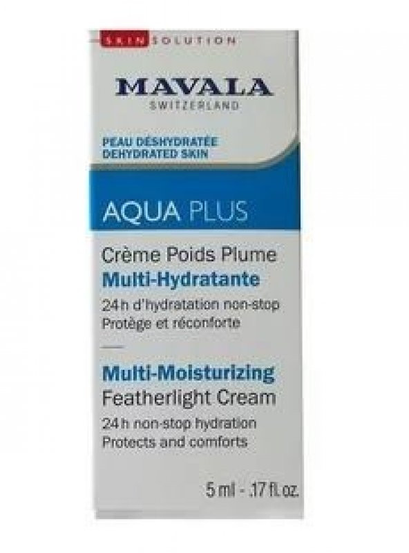 Mavala Aqua Plus Multi Nemlendirici Tüyhafif Krem 5 Ml