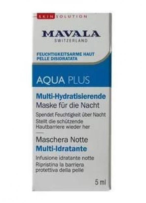 Mavala Aqua Plus Multi Nemlendirici Uyku Maskesi 5 Ml