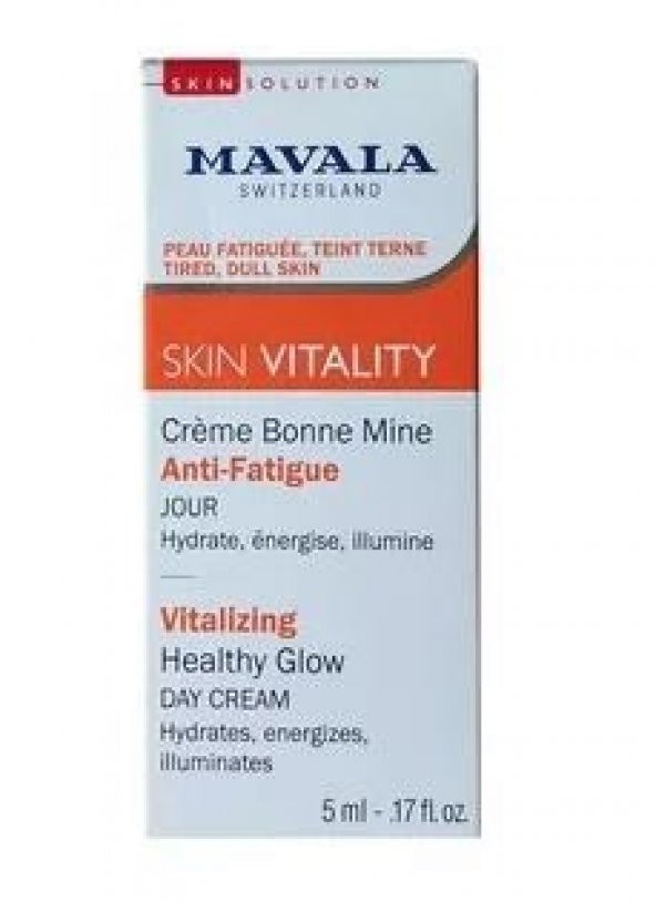 Mavala Skin Vitality Canlandırıcı Sağlık Işıltısı Gündüz Kremi 5 Ml