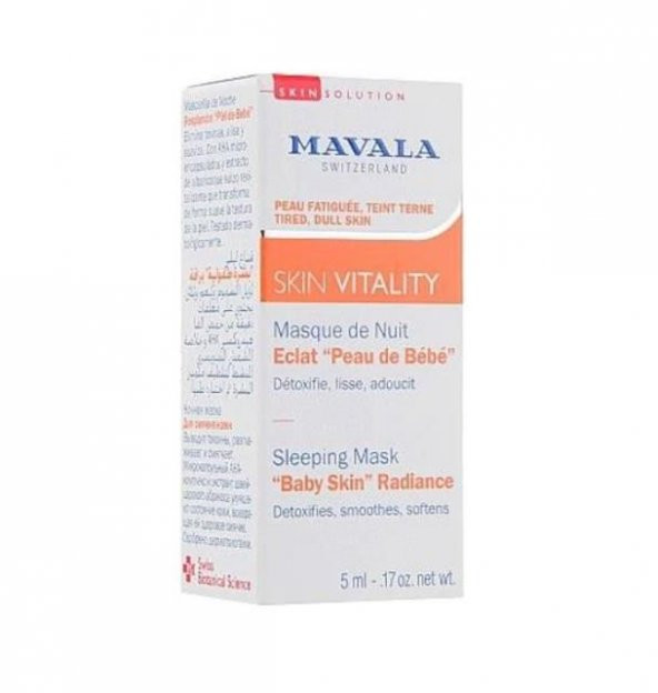 Mavala Skin Vitality Uyku Maskesi Mini