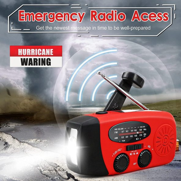 RunningSnail 2000mAh AM/FM NOAA Acil Durum Radyosu - 2