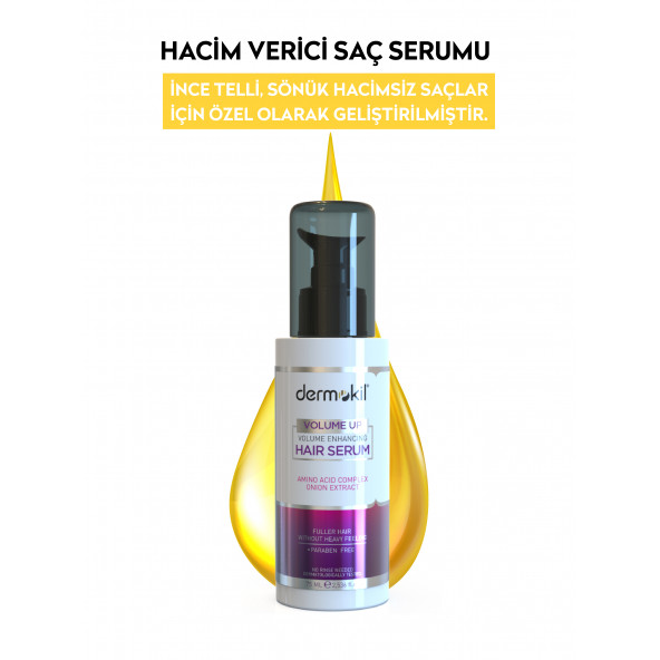 DERMOKİL Hacim Veren Saç Serumu 75 ml - 3