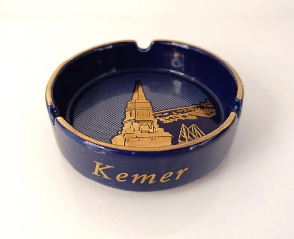 Küllük Kül Tablası Seramik Kemer Temalı Kemer Yazılı Ev Ofis Dekor - Resim 3