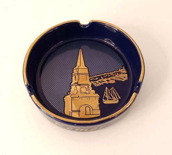 Küllük Kül Tablası Seramik Kemer Temalı Kemer Yazılı Ev Ofis Dekor - Resim 4