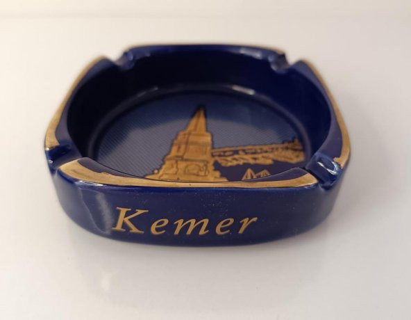 Küllük Kül Tablası Seramik Kemer Temalı Kemer Yazılı Ev Ofis Dekor - 3