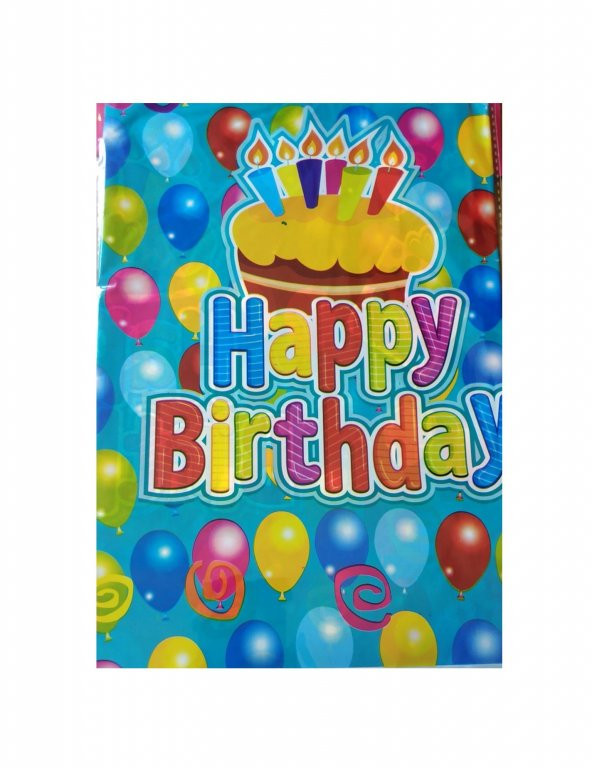 MASA ÖRTÜSÜ HAPPY BIRTHDAY BALONLU ürün görseli