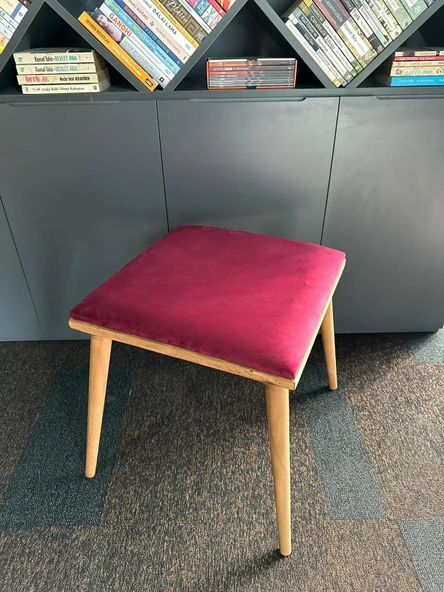 DTM HOME Kare Fuşya  Bench Puf - 5