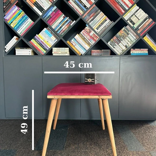 DTM HOME Kare Fuşya  Bench Puf - 3