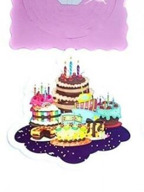 UZAR SÜS DOĞUM GÜNÜ TEMALI PEMBE ürün görseli