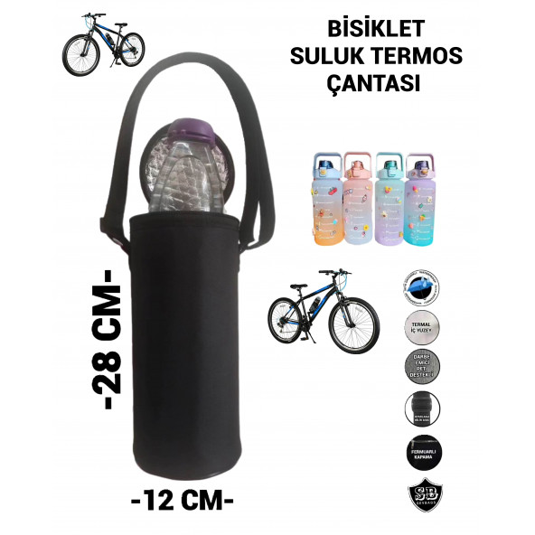 BİSİKLET MOTOSİKLET SULUK TERMOS ÇANTA - 2