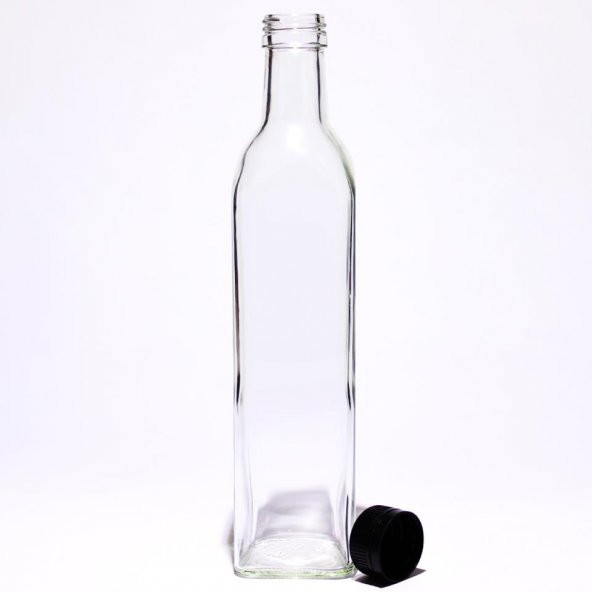 Zeytinyağı Şişesi Yağdanlık Sosluk Sirkelik 500 ml Şeffaf Marasca - 2