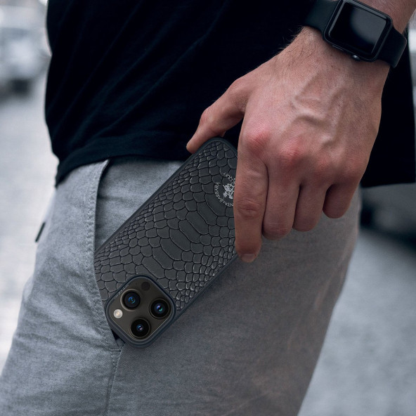 iPhone 14 Pro Deri Kılıf.Santa Barbara Polo Knight Deri Kılıf.iphone 14 pro koruma Kılıfı. - 4