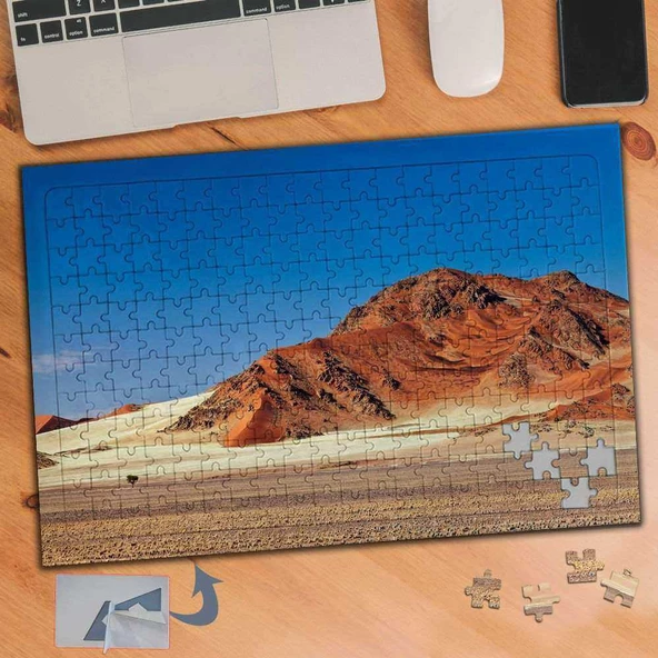 Kızıl Taş Kayalıklar Tabiat Manzarası 240 Parça Puzzle Yapboz Tablo-291