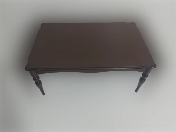 Orta Sehpa 17353 DEMONTO Klasik Kayın Retro ayak Parlak Ceviz Renk Nature El Yapı - 3