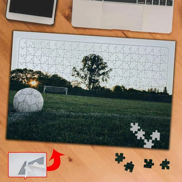 Halısaha, Kale Top Futbol 240 Parça Puzzle Yapboz Tablo-a1052