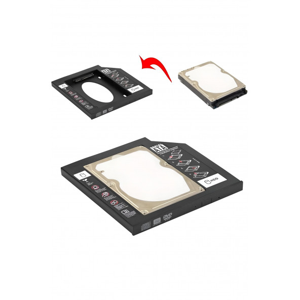 MN6 12.7mm Sata Harddisk Kutu-caddy Kızak Kutu-12.7m Hdd Caddy-notebook Dvd To Ssd Kutu-ıkinci Hdd Takma - 3