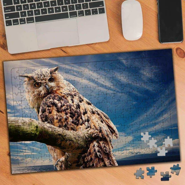 Dala Konmuş Baykuş - Gökyüzü 240 Parça Puzzle Yapboz-75262