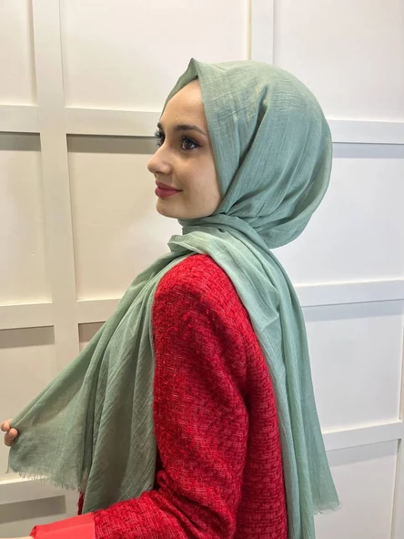 Arwella %100 Pamuk Dubai Şal 00606  ÇAĞLA - Resim 3