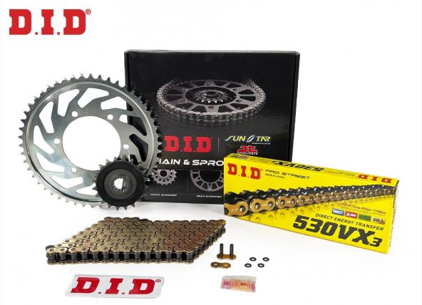 Did-Jt 2008-2016 Honda CBR 1000 RR Uyumlu Zincir Dişli Set Gold (Sarı) Renk ürün görseli